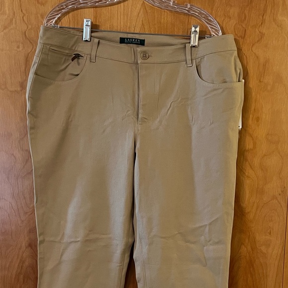 Lauren Ralph Lauren Wheat Jeans Pants Zipper Coin Pocket Vintage 90s NWT Size 16 - Picture 9 of 10